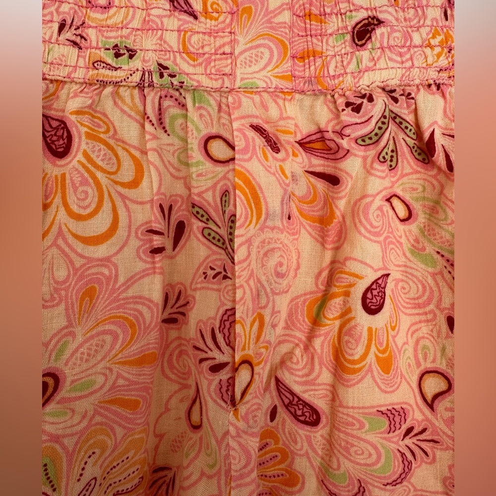Zara Shorts NWOT Paisley Two Pocket Lined Cotton Lightweight Medium - Picture 3 of 6